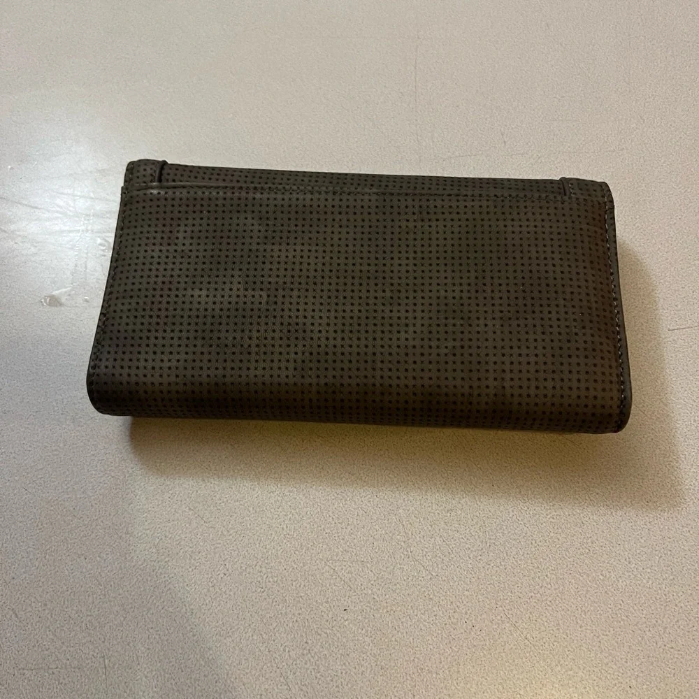 Michael Kors Dark Brown Perforated Wallet - Picture 4 of 4